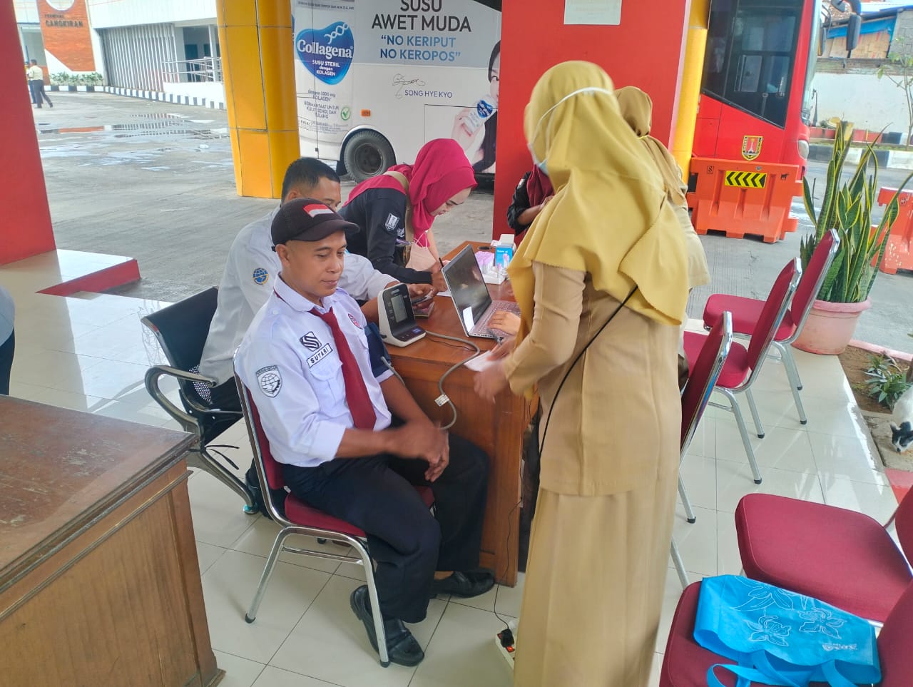 Pemeriksaan Kesehatan Pengemudi di Terminal Cangkiran, Prioritaskan Keselamatan Penumpang