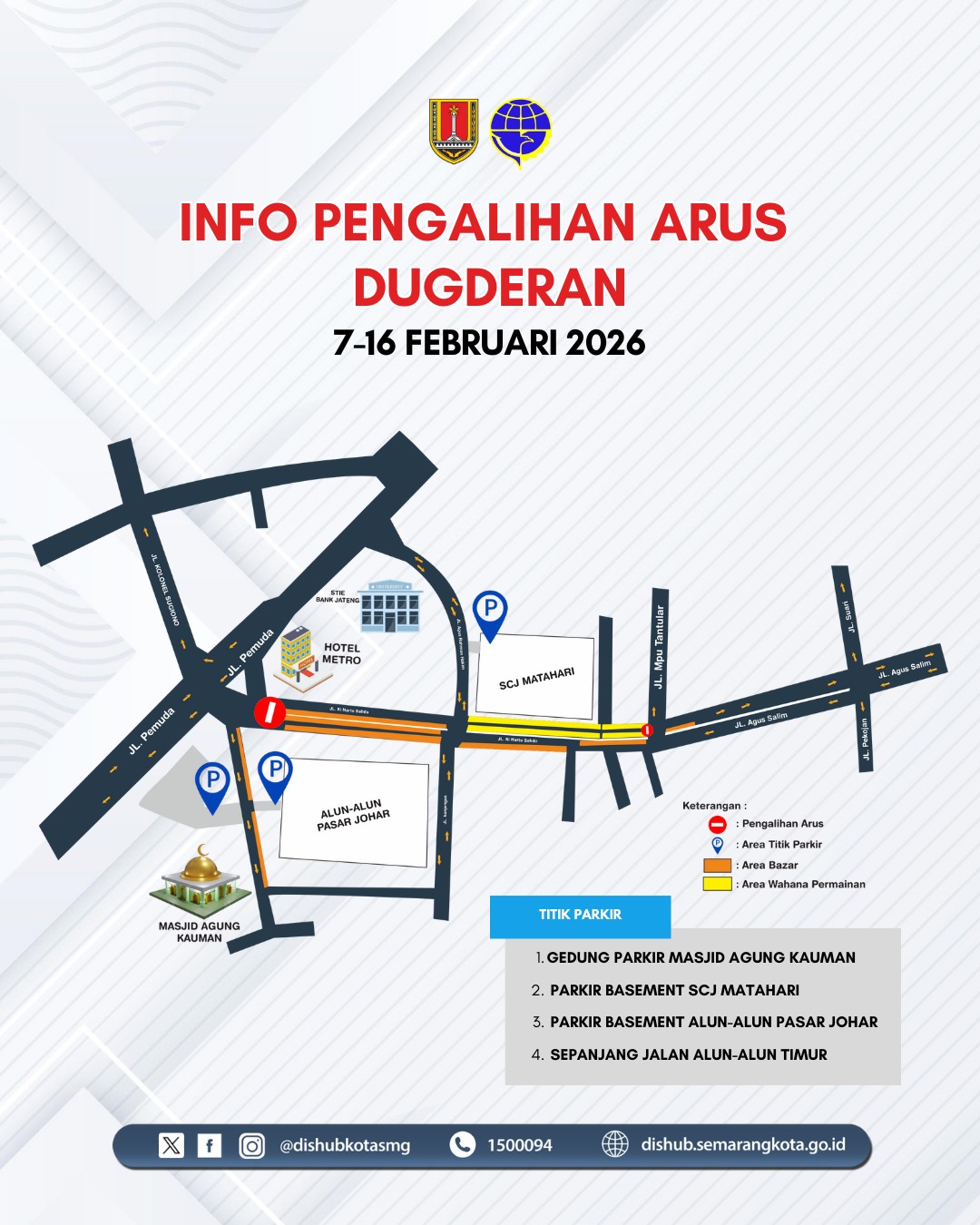 🎡 Tradisi Dugderan 2026: Simak Detail Pengalihan Arus dan Lokasi Parkir di Kawasan Johar