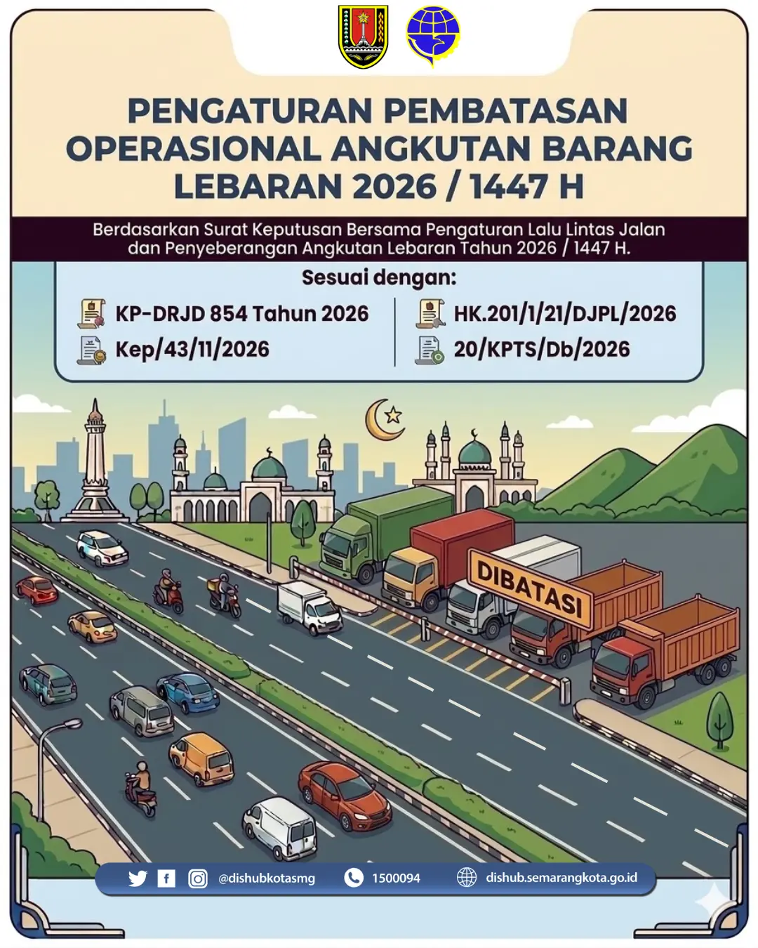 🚚 Kelancaran Arus Mudik 2026: Pemerintah Resmi Batasi Operasional Angkutan Barang di Jalan Tol dan Non-Tol Jawa Tengah