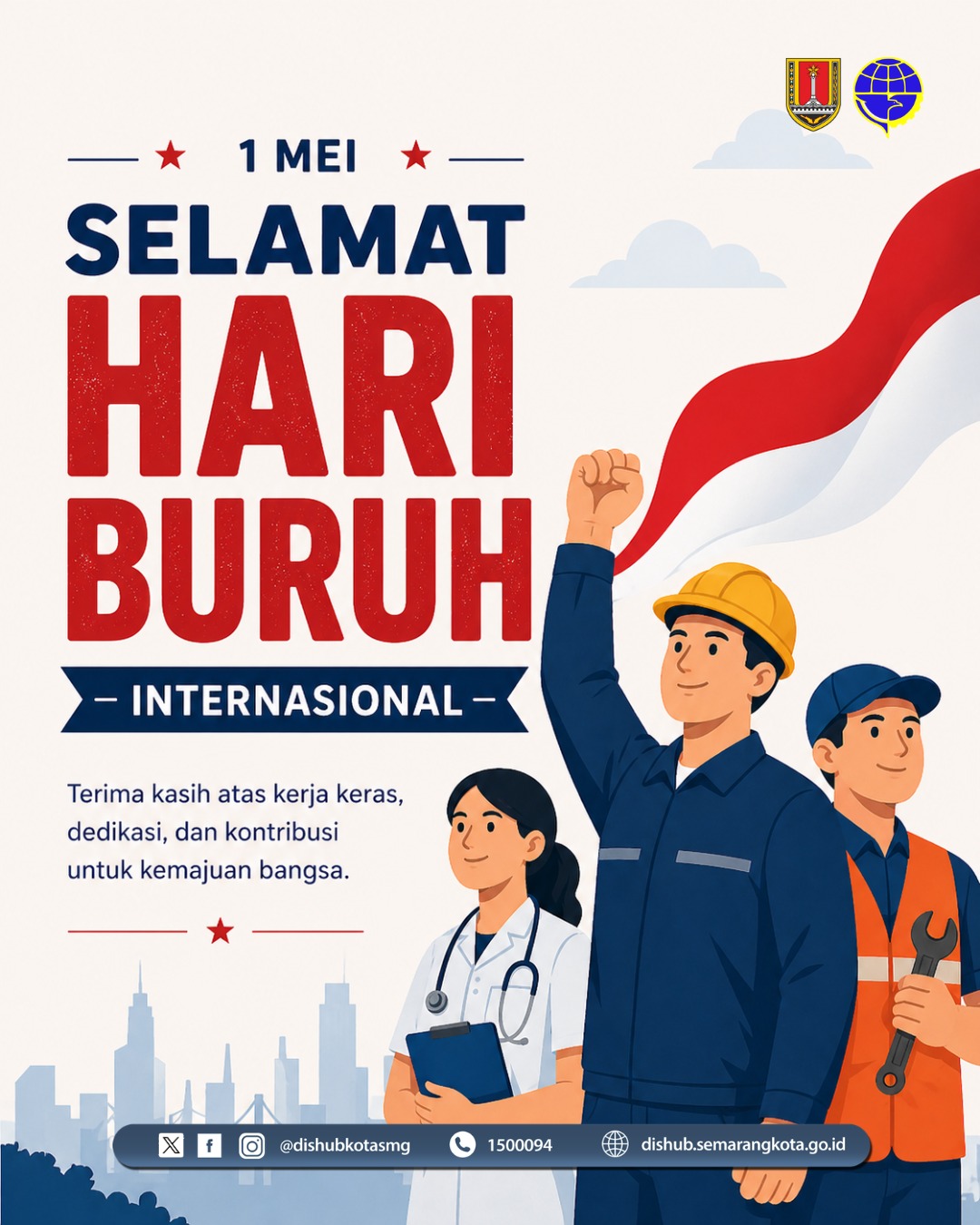 👷 Hari Buruh 2026: Dishub Kota Semarang Soroti Dedikasi Pekerja sebagai Penggerak Kemajuan